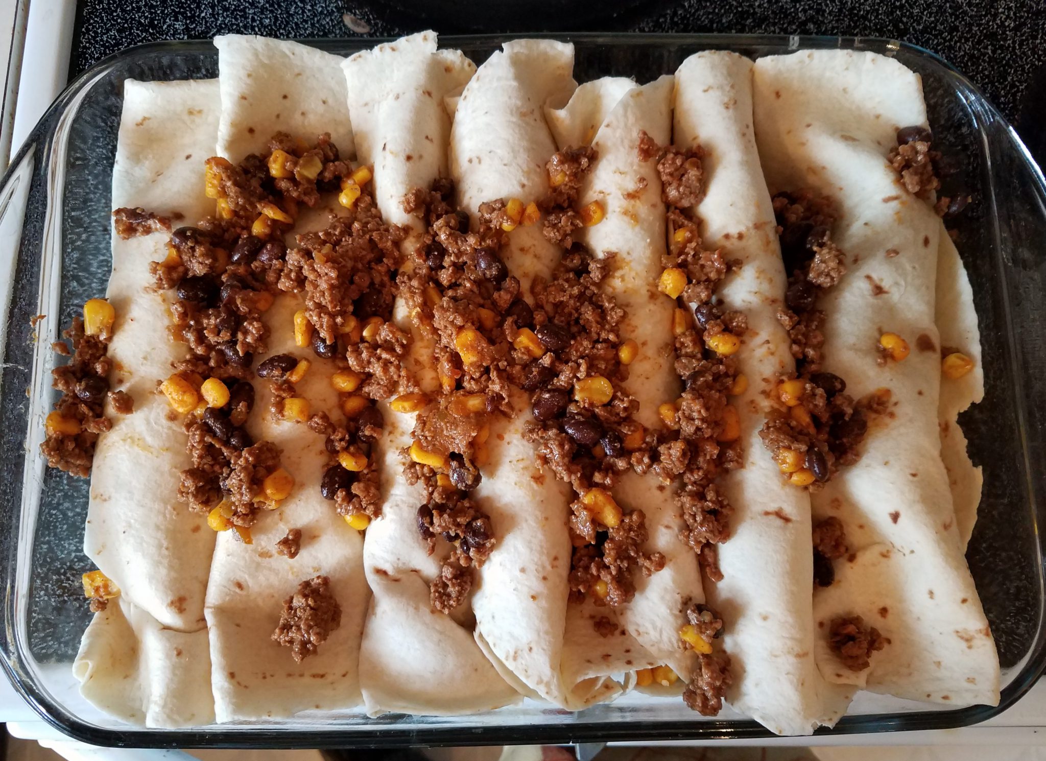 Making the enchiladas