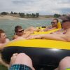 Swimming in the lake