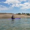 Adam on the paddle board