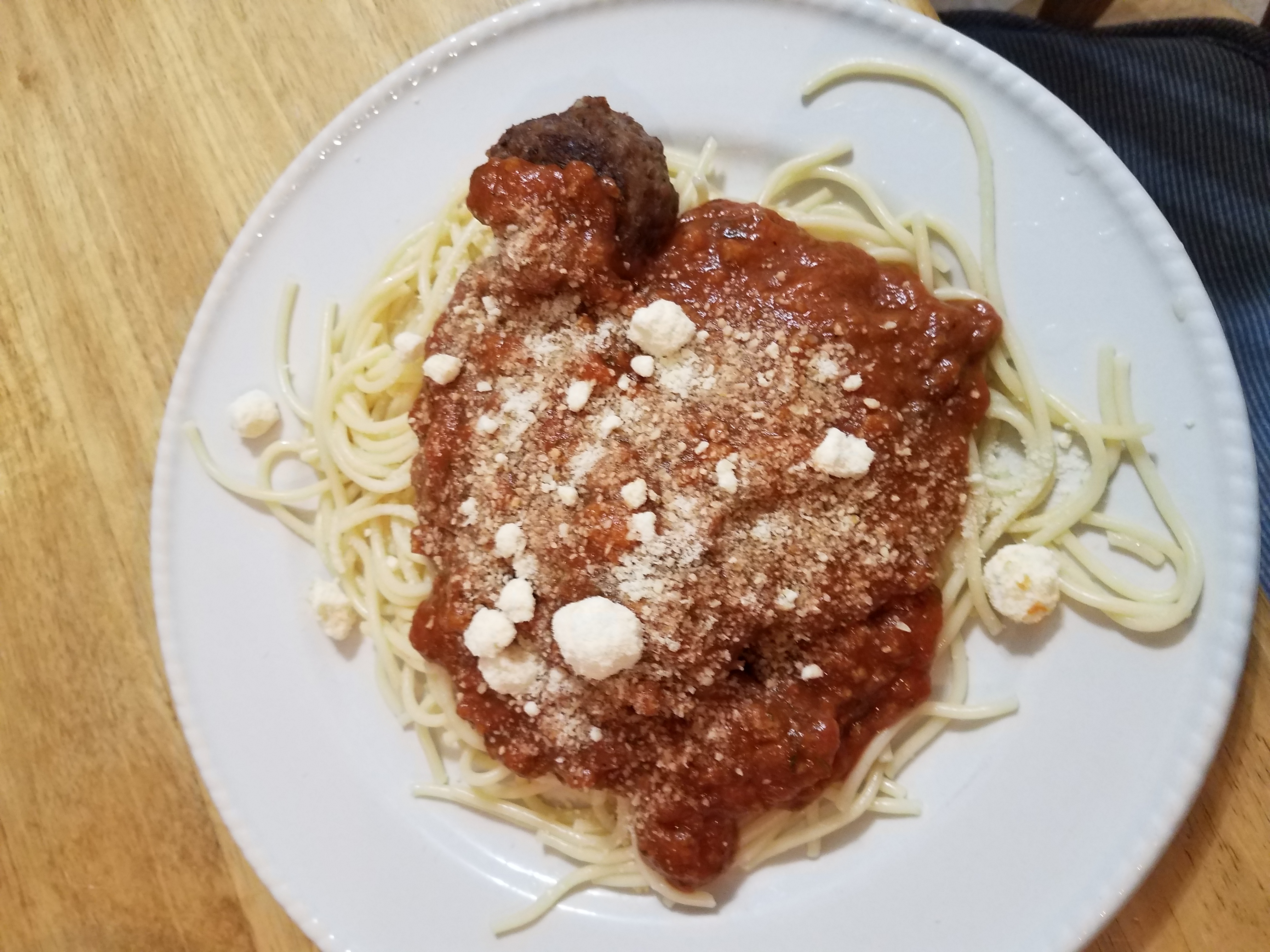 Toby's Spaghetti Extravaganza! With Meat balls