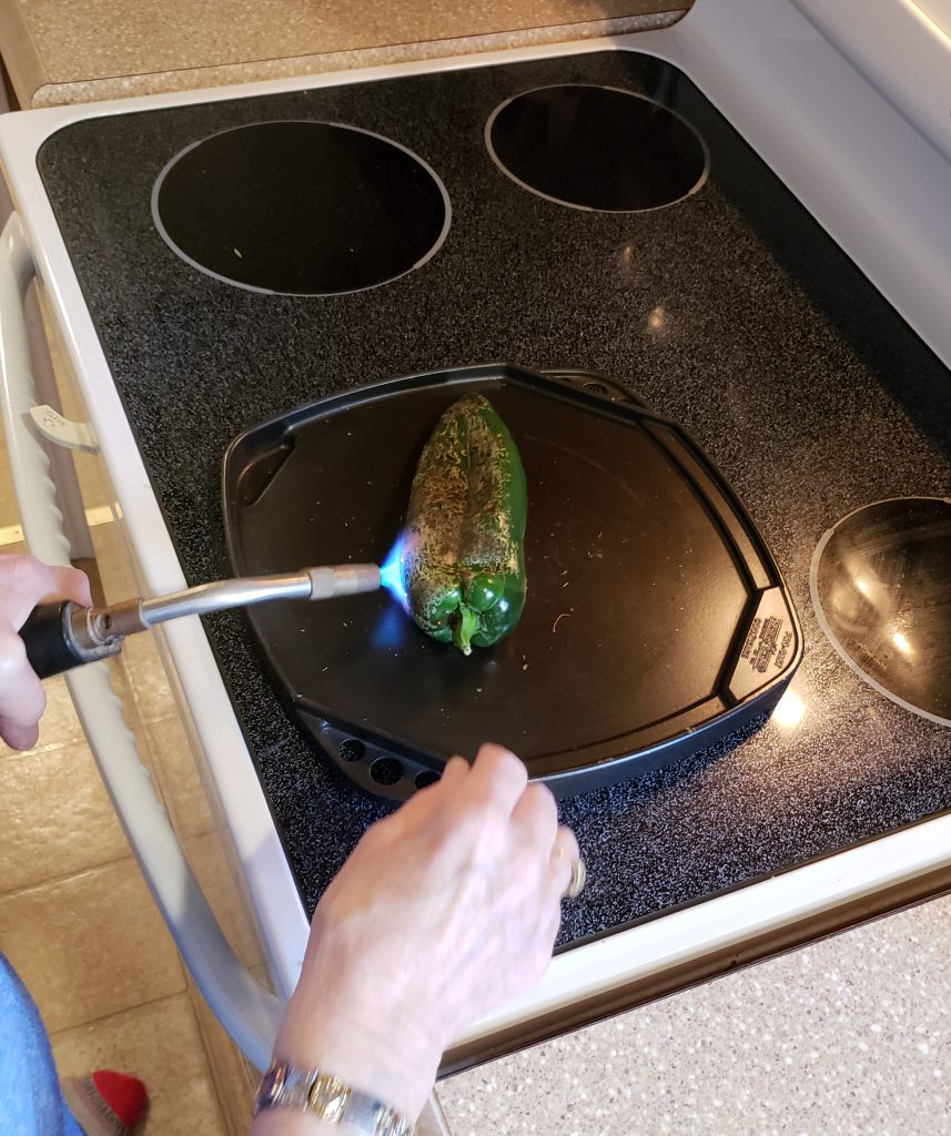 Roasting the pepper